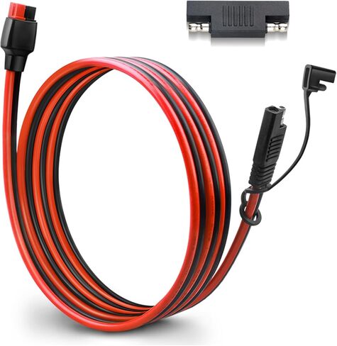 موصل الطاقة الشمسية إلى SAE Extension Cable 10 AWG لـ Anderson Connector Port Goal Zero Yeti ، Suaoki ، Renogy ، Jackery Portable Generator Power Station-2ft in Kuwait