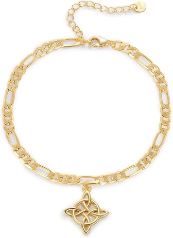 Gold Cross/Pentagram/Hand of Fatima Bracelet for Women 925 Sterling Silver Christian Bracelet 14k Gold Plated Adjustable Size Faith Jewelry Gift for Women in Saudi Arabia