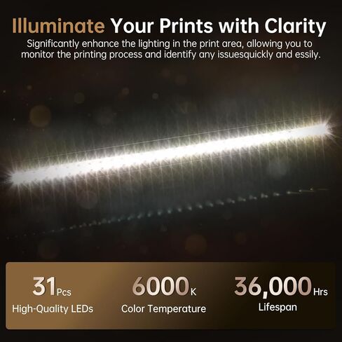 BIQU Panda Lux LED Light Upgrade Kit for Bambu-Lab P1S P1P X1C X1E 3D Printers in Saudi Arabia