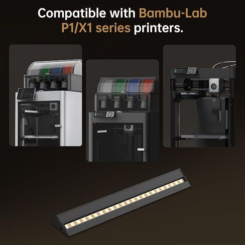 BIQU Panda Lux LED Light Upgrade Kit for Bambu-Lab P1S P1P X1C X1E 3D Printers in Saudi Arabia