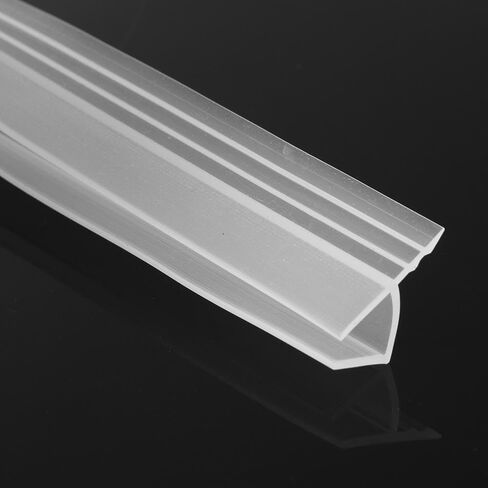 Seal Strip Home Living Window Seal Silicone Rubber Hardware Bath Screen Glass Door Weatherstrip 1M(h Shape 10mm) in Saudi Arabia