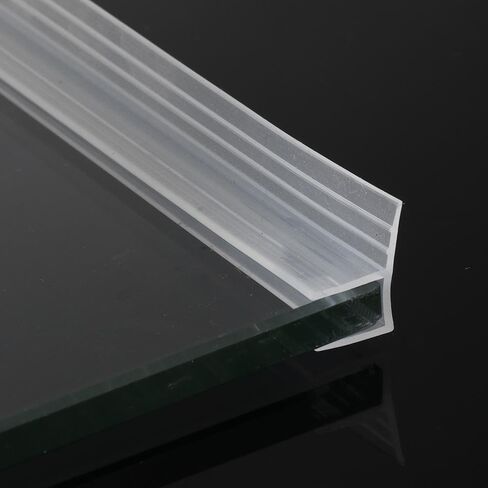 Seal Strip Home Living Window Seal Silicone Rubber Hardware Bath Screen Glass Door Weatherstrip 1M(h Shape 10mm) in Saudi Arabia