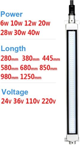 1PCS Milling CNC Machine Tool Light Waterproof Workshop Working Lamp Long Lathe lamp for 24/36/220V(24V-36V) in Saudi Arabia