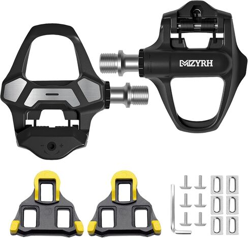 MZYRH Road Bike Pedals,9/16" Lightweight Nylon Clipless Pedals with Cleats Set Compatible with SPD-SL System in Kuwait