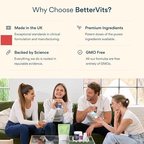 فيتامينات بيترفيت المتعددة للنساء والرجال | فيتامينات متعددة يومية للسيدات مع 13 فيتامينًا أساسيًا، الحديد واليود والكالسيوم والبيوتين | فيتامينات أ، ك2، د3، ج، ب1، ب2، ب3، ب5، ب6، ب7، ب9، ب12 | 60 كبسولة in Kuwait