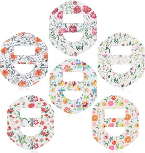 ANGTICS Omnipod 5 بقع مقاومة للماء، 30 قطعة من الرقع اللاصقة المقطوعة مسبقًا لـ Omnipod 5، أغطية مستشعر CGM خالية من اللاتكس ولا تسبب الحساسية، تدوم طويلاً 10 أيام + رقعة مستشعر الجلوكوز (زهور الباستيل) in Kuwait