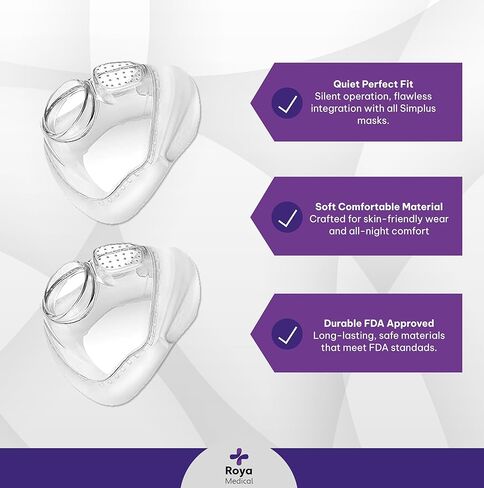 Simplus FF Mask Replacement Small Size Cushion by Roya Health, Pack of 2 in Kuwait