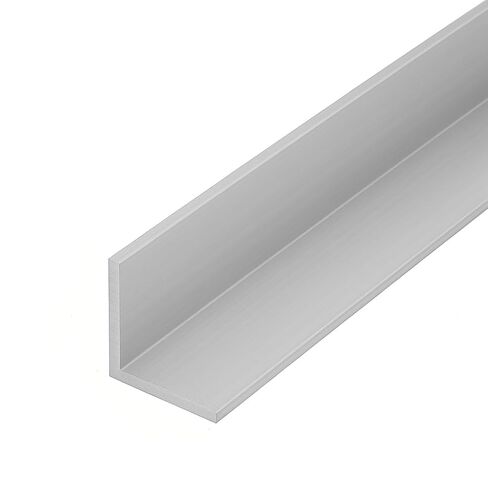 72" (6 FT) Clear Anodized Aluminum Angle – 1-1/4" x 1-1/4" x 1/8" Thick – 6063-T6 Alloy – Architectural Corner Trim – Rust-Resistant Right Angle Bar in Saudi Arabia