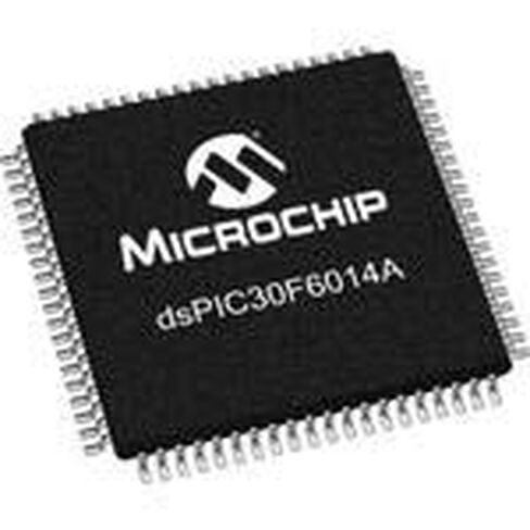 Microchip Technology, DSPIC30F6014A-30I/PT, MCU - 16-bit dsPIC RISC - 144KB Flash - 8KB SRAM - 4KB EEPROM - -40°C to +85°C - 2.5V/3.3V/5V - 80-Pin TQFP - Tray (5 Item/s) in Saudi Arabia