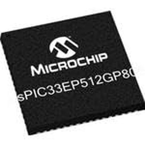 Microchip Technology, DSPIC33EP512GP806-I/MR, MCU - 16-bit dsPIC - 536KB Flash - 52KB RAM - -40°C to +85°C - 3.3V - 64-Pin QFN EP - Tube (5 Item/s) in Saudi Arabia