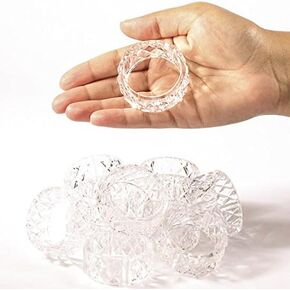 Clear Acrylic Napkin Rings | 12 Napkin Rings in Kuwait