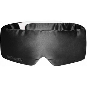 قناع نوم حريري للنوم الجانبي، قناع عين للنساء والرجال النائمين، غطاء عين مبطن لاحتضان الوجه، 100% حرير التوت النقي 22 مم، قناع ناعم يحجب الضوء للسفر والقيلولة وعمال النقل (وردي) in Kuwait