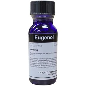 الأوجينول (زيت القرنفل) مركب ذو رائحة قوية عالية النقاء - 15 مل (0.5 أونصة سائلة) in Kuwait