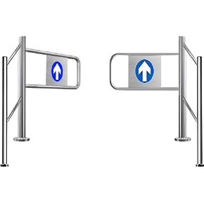 باب متأرجح من الفولاذ المقاوم للصدأ - بوابة وصول واسعة محملة بنابض مقاس 63 بوصة لمحلات السوبر ماركت والمستشفيات والحدائق العامة - حاجز آمن متين للمناطق ذات الازدحام الشديد in Kuwait