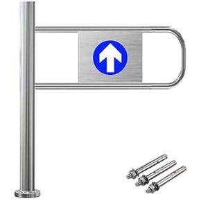 باب المرور في اتجاه واحد، بوابة التأرجح التلقائية، باب التأرجح التلقائي في اتجاه واحد، جهاز إغلاق أمان متين من الفولاذ المقاوم للصدأ لمدخل السوبر ماركت والمكتبة والمتجر ومراكز التسوق، (يسار، 10) in Kuwait