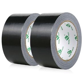 Black Duct Tape 1.88 inch, Industrial Grade1.88 inches x 20 Yards (66 ft), 9 Mil Heavy-Duty, Waterproof, UV Resistant for Crafts & Home Improvement (2 Pack Total 40Yards) in Kuwait