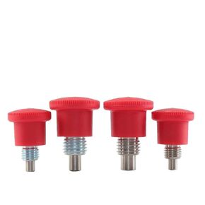 Red Mini Indexing Plunger Carbon Steel Stainless Quick Release Index Pin Plastic Bolt 1Pcs(QX218-C_M8-1)-5MM in Kuwait