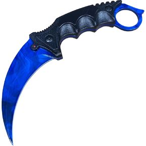 سكين مخلب تانغ كامل 7.56 بوصة، فئة CSGO Karambit ELITE - دوبلر ياقوت، 3cr13 فولاذ 55HRC شفرات حادة in Kuwait