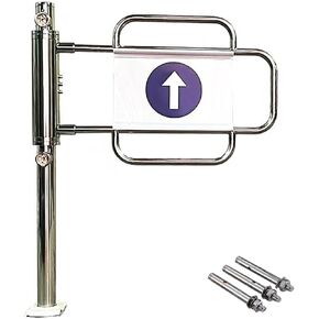 بوابة متأرجحة أوتوماتيكية من الفولاذ المقاوم للصدأ لمدخل السوبر ماركت - باب أمان زنبركي، جهاز خروج متين (يمين، 65 × 100 سم) - حل وصول آمن in Kuwait