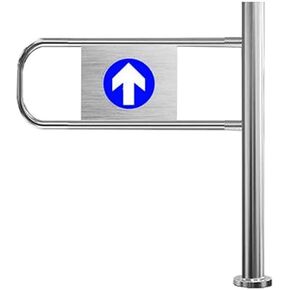 بوابة متأرجحة أوتوماتيكية لمداخل السوق، باب ذاتي الإغلاق في اتجاه واحد للساحات والمستودعات، حل آمن للوصول إلى الخارج، 100 × 97 سم، بوابة متينة وآمنة بمفصلات in Kuwait