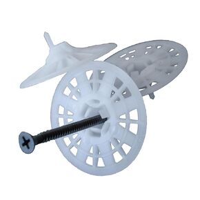 TruFast 2" Plasti-Grip PBLP2 Prong Washer (1000 EA) White Plastic Insulation Fastener Prong Wall Anchor in Kuwait