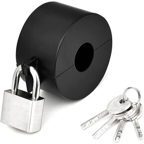Enhanced Security Door Handle Lock Device Suitable for Most Standard Round Handles (B) Show B in Saudi Arabia