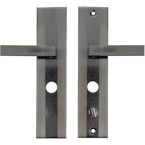 Universal Security Door Lock Handle Mortise Door Lock Handle Circle Cylinder Hole Distance 222mm 235mm Door Lock Plate(1S Right Square 222) in Saudi Arabia