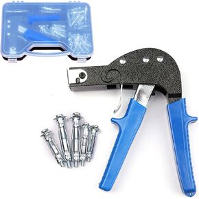 72Pcs Hollow Wall Anchor Metal Setting Tool Set with M3, M4, M5, M6 Anchors for Hollow Wall Drywall Cavity Anchor Plasterboard Fixing in Kuwait