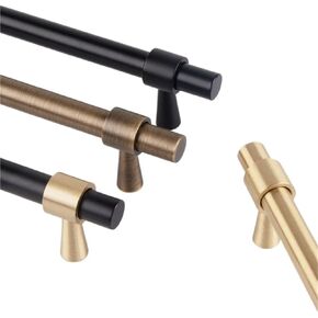 الصلبة النحاس نحى العتيقة برونزية 265 مللي متر سحب درج T بار المطبخ مقبض كابينة 1 قطعة (8873-128-BB) in Kuwait