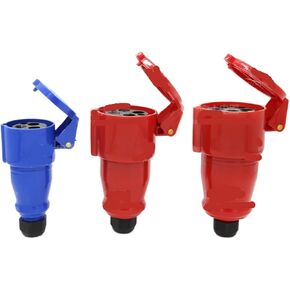 1 PCS nylon waterproof aviation industry and socket 3-core 3P16A 3-core 32A three-wire 2P+E IP44(5 core 16A connector) in Kuwait