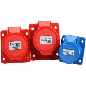 1 قطعة مقعد مائل صناعي مخفي ZQ-413 ثلاثة/أربعة/5 فتحات 16A32A مقبس صناعي ثلاثي الطور بأربعة أسلاك (4 كور 16A 414) in Kuwait