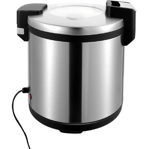 24.3qt/23L Commercial Rice Warmer, 110W 110V Electric Adjustable Temperature Soup Warmer Non-Stick Pot Sushi Rice Warmers for Restaurant Party Family, Warm Function Only, NOT Cooker in Kuwait