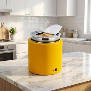 11.6 Quart Commercial Soup Warmer, Electric Large Soup Kettle with Hinged Lid and Detachable Stainless Steel Interior Pot for Restaurant Buffet Catering Family Gathering, Black in Kuwait