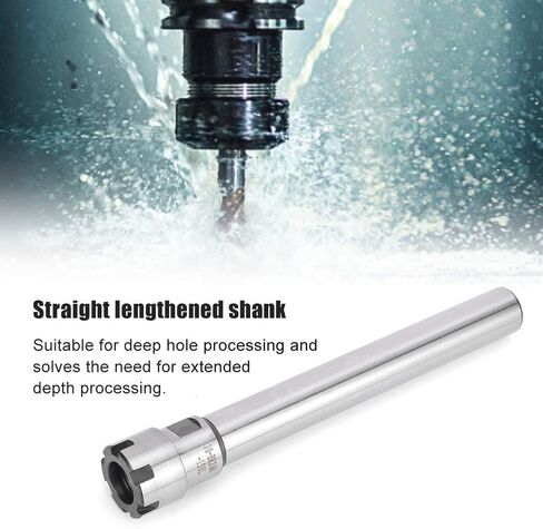 Straight Shank ER20M-150L CNC Milling Lathe Collet Chuck Holder High Precision Chrome Molybdenum Alloy Steel, for Deep Processing (C20) in Saudi Arabia