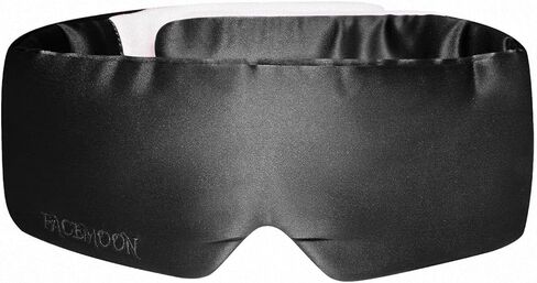 قناع نوم حريري للنوم الجانبي، قناع عين للنساء والرجال النائمين، غطاء عين مبطن لاحتضان الوجه، 100% حرير التوت النقي 22 مم، قناع ناعم يحجب الضوء للسفر والقيلولة وعمال النقل (وردي) in Kuwait