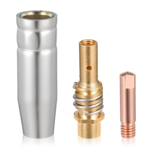 20PCS MIG Welding Accessories Set with 0.8mm Power Nozzle M6 Copper Torch Tips Guide Nozzles Insulators Retaining Spring Holders and Wrench for AK15 / MB-15 MAG Torches in Saudi Arabia