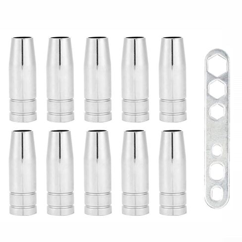 13PCS Conical Nozzle Welding Torch Accessories for 15AK 14AK MB14 MB15 MIG MAG Gas Shield Cup in Saudi Arabia