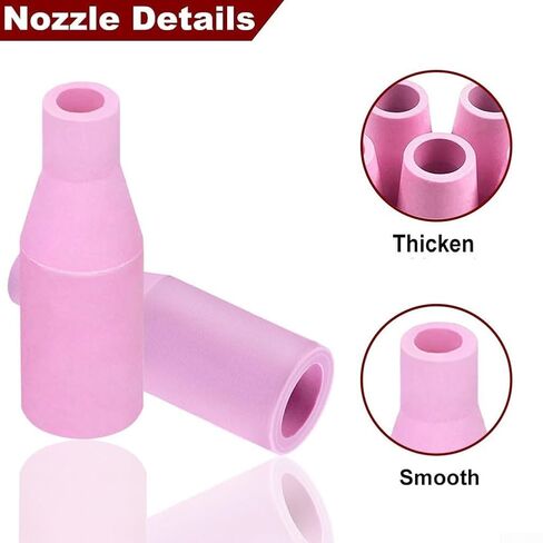 19 PCS MIG Welding Torch Nozzle Contact Tips Accessories Kit for MB15 15AK Includes Gas Diffusers and Wrench in Saudi Arabia