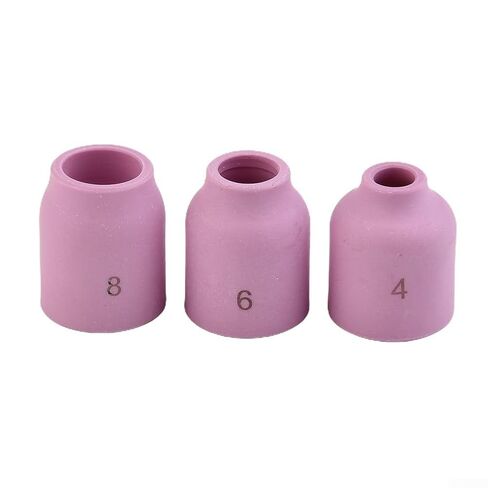 for Stubby TIG Welding Accessories 18pcs Ceramic Nozzle and Heat Cup Set for WP171826 Suitable for 2 4mm 3/32 Applications in Saudi Arabia