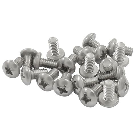 Murtenze 20 قطعة #1/4-20 × 1/2 بوصة براغي آلة رأس المقلاة، براغي فيليبس درايف 304 من الفولاذ المقاوم للصدأ، لمسة نهائية لامعة خيط الآلة بالكامل in Kuwait