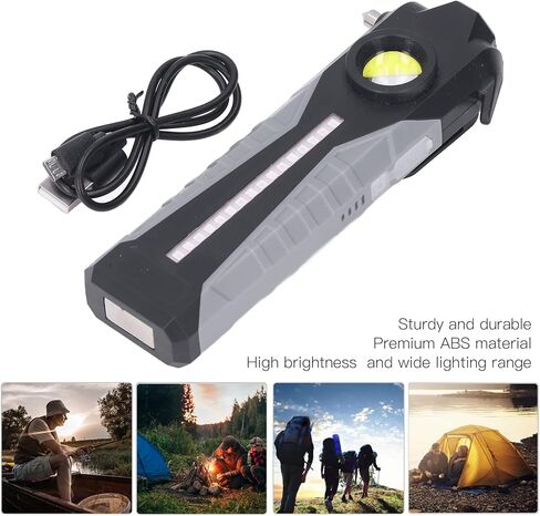 Gavigain LED ضوء العمل متعدد الوظائف سطوع عالي بطارية 1800 مللي أمبير في الساعة شحن USB ضوء عمل قابل لإعادة الشحن لإصلاح السيارات in Saudi Arabia