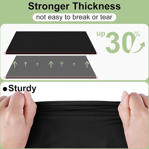misaya 6 Packs Disposable Plastic Table Cloth, 54 x 108 Inch Waterproof Rectangle Tablecloth, Leakproof & Sturdy Decorative Table Covers for Picnic, Party and Outdoor, Black in Kuwait