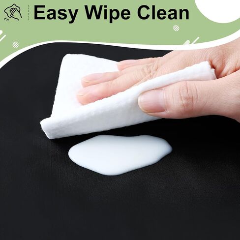 misaya 6 Packs Disposable Plastic Table Cloth, 54 x 108 Inch Waterproof Rectangle Tablecloth, Leakproof & Sturdy Decorative Table Covers for Picnic, Party and Outdoor, Black in Kuwait