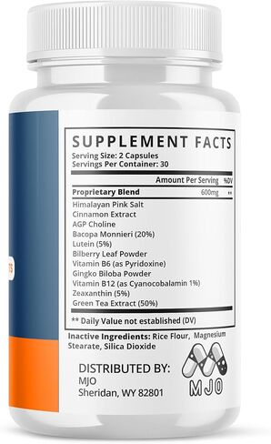 (عبوتان) كبسولات الملح العصبي، حبوب الملح العصبي مع جميع المكونات الطبيعية، كبسولات الملح العصبي المتقدمة تركيبة مكملة للصحة والعافية بشكل عام مع فيتامينات متعددة القوة القصوى (120 كبسولة) in Kuwait