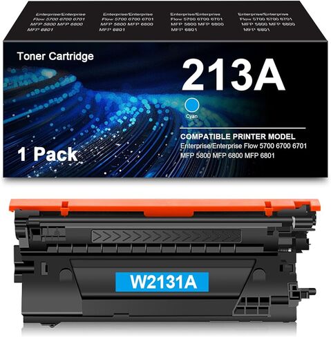 استبدال خرطوشة الحبر 213A المعاد تصنيعها لطابعة 213X 213Y W2130A W2131A W2132A W2133A لطابعة HP 5700 6700 6701 MFP 5800 MFP 6800 MFP 6801 (4 عبوات) in Kuwait