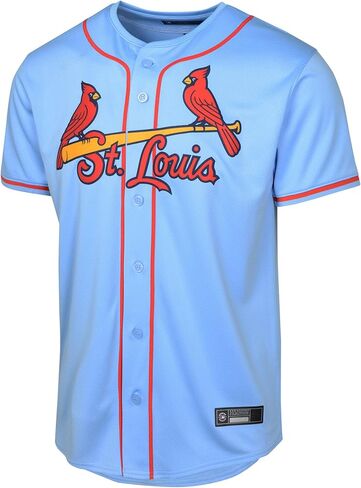 MLB St Louis Cardinals Kids Youth Boys 4-20 Light Blue Alternate Blank Jersey in Saudi Arabia