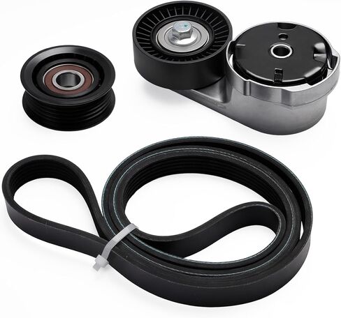 طقم شداد حزام القيادة 3 قطع لسيارة دودج دورانجو 2016-2021، لسيارة جيب جراند شيروكي 2016-2022، لسيارة جيب جراند شيروكي L 2021-2022، [V6 3.6L]، مجموعة شداد حزام القيادة OE 5184617AC، 5184617AD in Kuwait