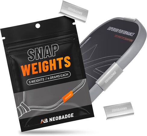 Snap Weights for Pickleball Paddles–5-Pack Clip-On Weighted (4g Each)|No-Residue & Easy Adjustment | 2-in-1 Edge Guard Protection | Fits 16mm Paddles in Saudi Arabia