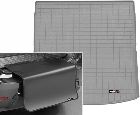 WeatherTech Cargo Trunk Liner for Acadia, Traverse, Enclave - Behind 2nd Row w/Bumper Protector (401788SK) Black in Saudi Arabia