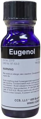 الأوجينول (زيت القرنفل) مركب ذو رائحة قوية عالية النقاء - 15 مل (0.5 أونصة سائلة) in Kuwait